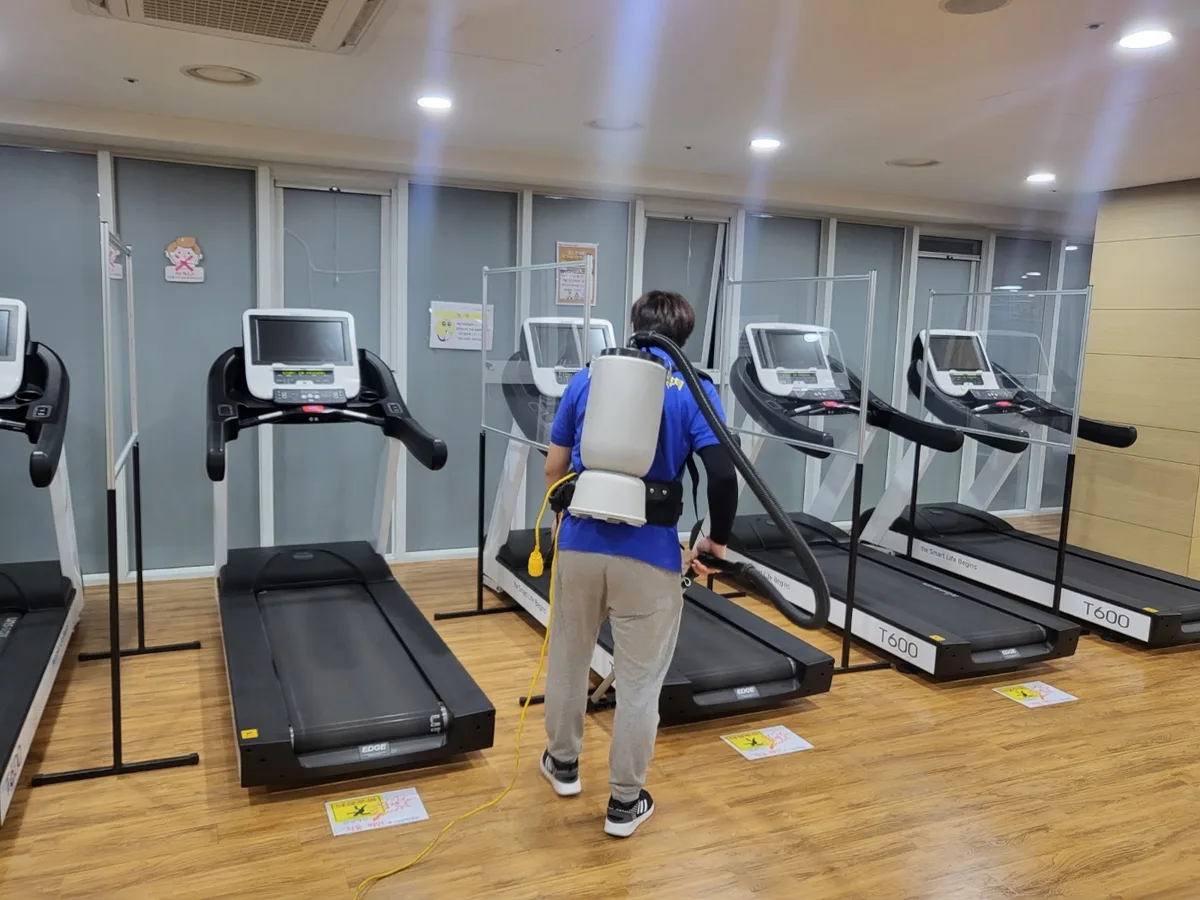 사천시 용강동 헬스장 탕비실 직원 휴게공간 위생청소 사례 - 행진크린